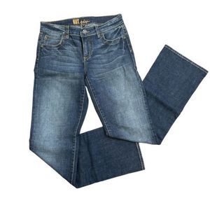 Kut from the KLOTH Straight Med Wash distressed KP570MA7 Jeans Size 2